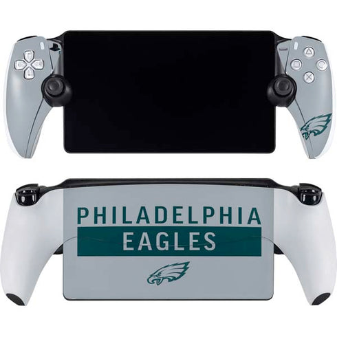 NFL Philadelphia Eagles Silver Performance Series PlayStation Portal Remote Player Skin