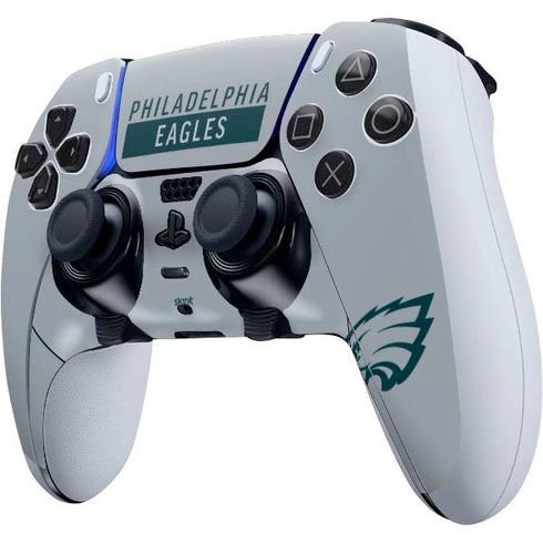 NFL Philadelphia Eagles Silver Performance Series PS5 DualSense Edge Pro Controller Skin