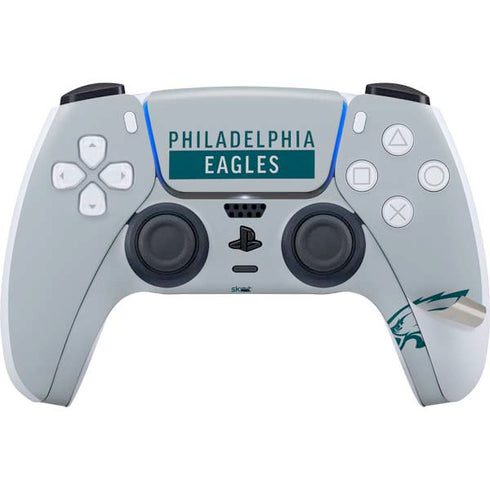 NFL Philadelphia Eagles Silver Performance Series PS5 Pro Bundle Skin