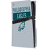 NFL Philadelphia Eagles Silver Performance Series PS5 Pro Disk Console Skin