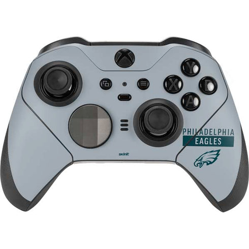 NFL Philadelphia Eagles Silver Performance Series Xbox Elite Wireless Controller Series 2 Skin