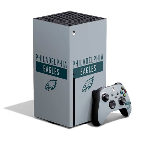 NFL Philadelphia Eagles Silver Performance Series Xbox Series X Skins