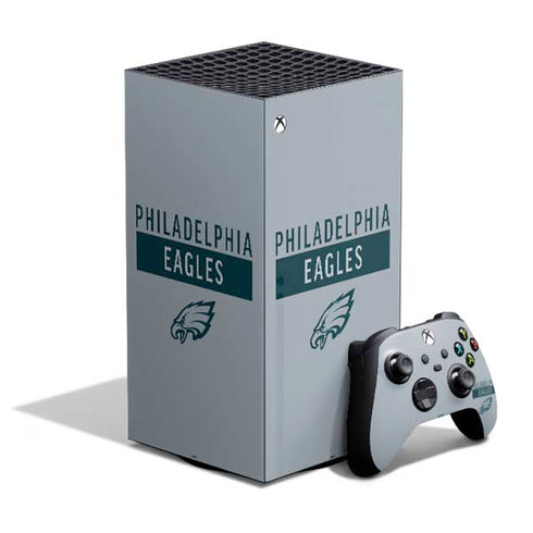 NFL Philadelphia Eagles Silver Performance Series XBox Series X Digital Edition Bundle Skin
