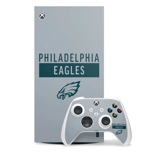 NFL Philadelphia Eagles Silver Performance Series Xbox Series X Skins