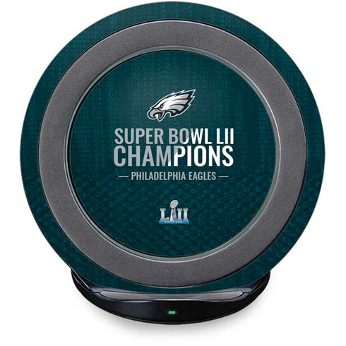 NFL Philadelphia Eagles Super Bowl LII Champions Fast Charge Wireless Charging Stand Skin