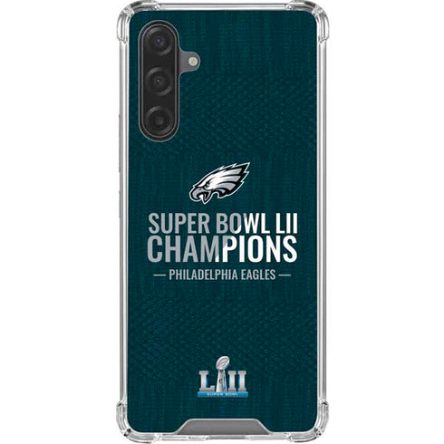 NFL Philadelphia Eagles Super Bowl LII Champions Galaxy A17 Clear Case