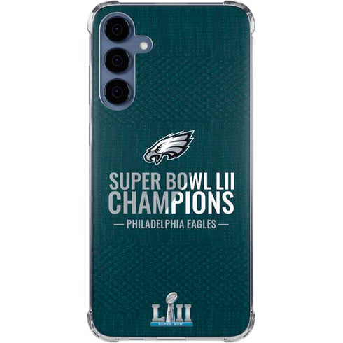 NFL Philadelphia Eagles Super Bowl LII Champions Galaxy A35 5G Clear Case