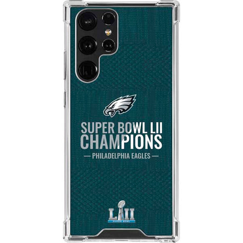 NFL Philadelphia Eagles Super Bowl LII Champions Galaxy S23 Ultra Clear Case
