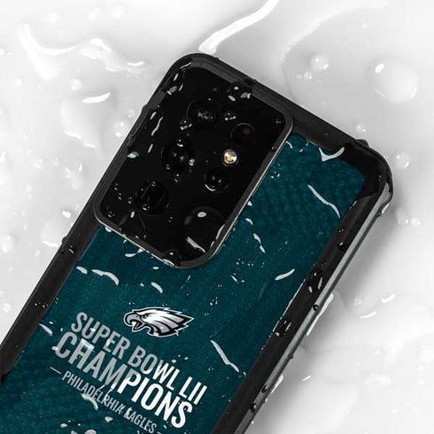 NFL Philadelphia Eagles Super Bowl LII Champions Galaxy S24 Ultra Waterproof Case
