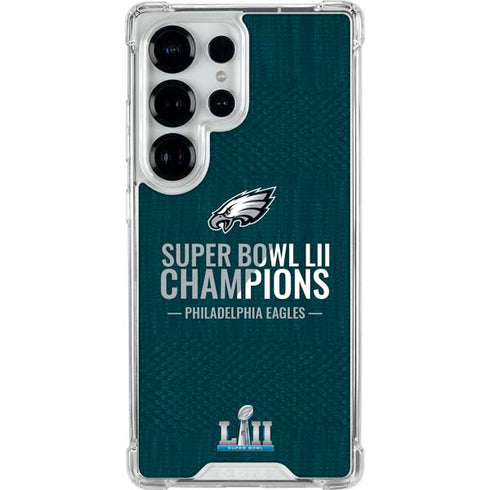 NFL Philadelphia Eagles Super Bowl LII Champions Galaxy S25 Ultra Clear Case