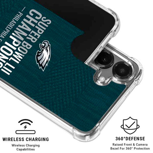 NFL Philadelphia Eagles Super Bowl LII Champions Galaxy S26 Clear Case