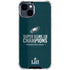 NFL Philadelphia Eagles Super Bowl LII Champions iPhone 15 Clear Case
