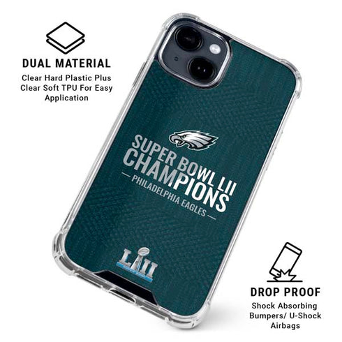 NFL Philadelphia Eagles Super Bowl LII Champions iPhone 15 Clear Case