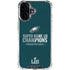 NFL Philadelphia Eagles Super Bowl LII Champions iPhone 16 Clear Case