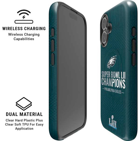 NFL Philadelphia Eagles Super Bowl LII Champions iPhone 16 Plus Magsafe Impact Case