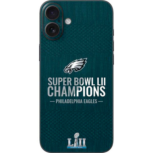 NFL Philadelphia Eagles Super Bowl LII Champions iPhone 16 Plus Skin
