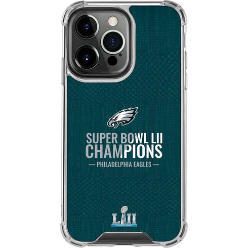 NFL Philadelphia Eagles Super Bowl LII Champions iPhone 16 Pro Clear Case