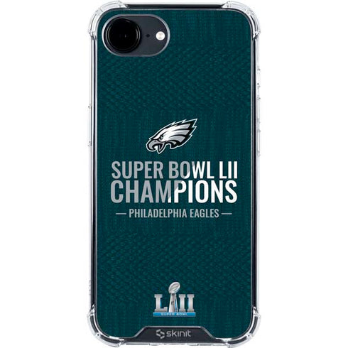 NFL Philadelphia Eagles Super Bowl LII Champions iPhone 16e Clear Case