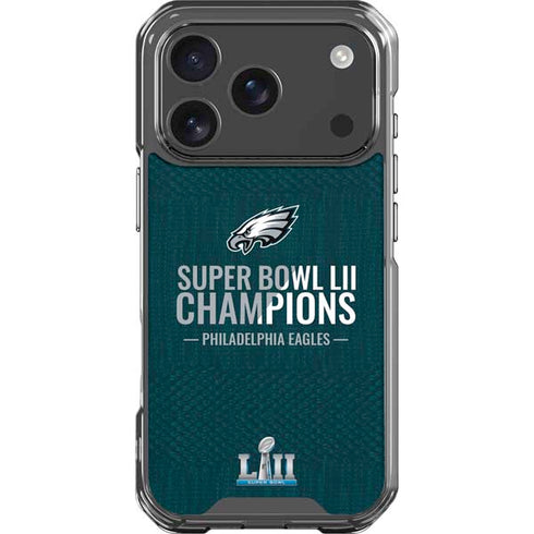 NFL Philadelphia Eagles Super Bowl LII Champions iPhone 18 Pro Clear Case