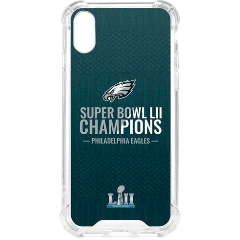 NFL Philadelphia Eagles Super Bowl LII Champions iPhone XS Clear Case