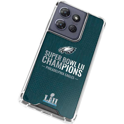 NFL Philadelphia Eagles Super Bowl LII Champions Moto G 5G (2025) Clear Case