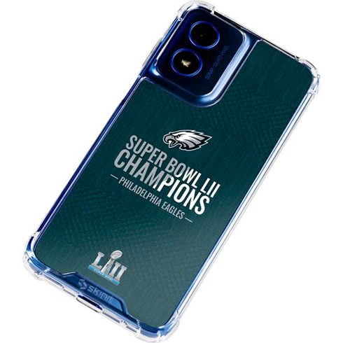 NFL Philadelphia Eagles Super Bowl LII Champions Moto G 5G (2024) Clear Case