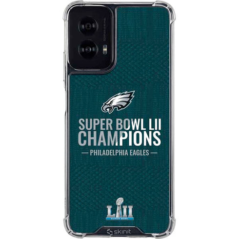 NFL Philadelphia Eagles Super Bowl LII Champions Moto G Power 5G (2024) Clear Case