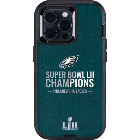 NFL Philadelphia Eagles Super Bowl LII Champions Otterbox Defender iPhone Skin