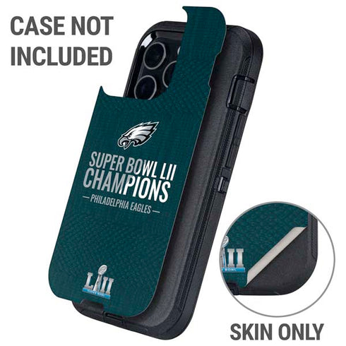 NFL Philadelphia Eagles Super Bowl LII Champions Otterbox Defender iPhone Skin