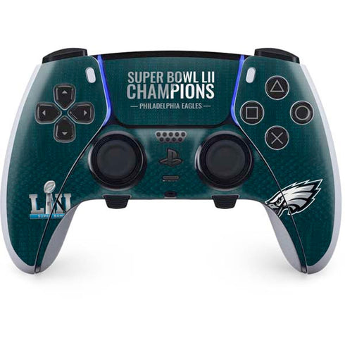 NFL Philadelphia Eagles Super Bowl LII Champions PS5 DualSense Edge Pro Controller Skin