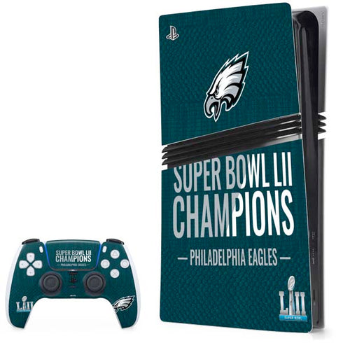 NFL Philadelphia Eagles Super Bowl LII Champions PlayStation PS5 Skins