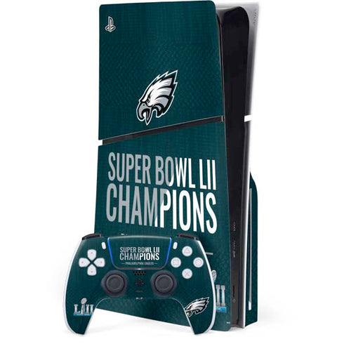 NFL Philadelphia Eagles Super Bowl LII Champions PlayStation PS5 Skins
