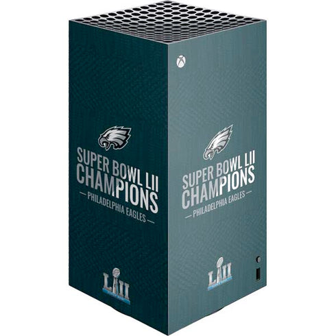 NFL Philadelphia Eagles Super Bowl LII Champions XBox Series X Digital Edition Console Skin