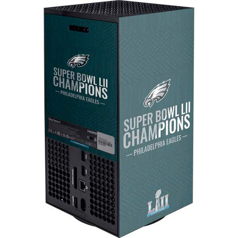 NFL Philadelphia Eagles Super Bowl LII Champions XBox Series X Digital Edition Console Skin