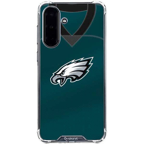 NFL Philadelphia Eagles Team Jersey Galaxy A36 5G Clear Case