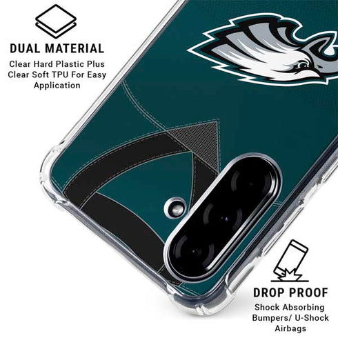 NFL Philadelphia Eagles Team Jersey Galaxy A36 5G Clear Case