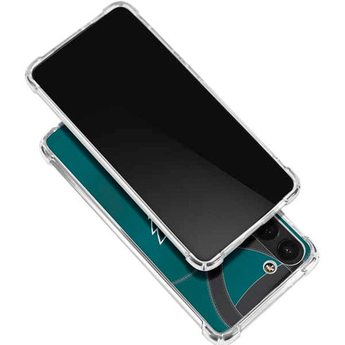 NFL Philadelphia Eagles Team Jersey Galaxy S24 FE Clear Case