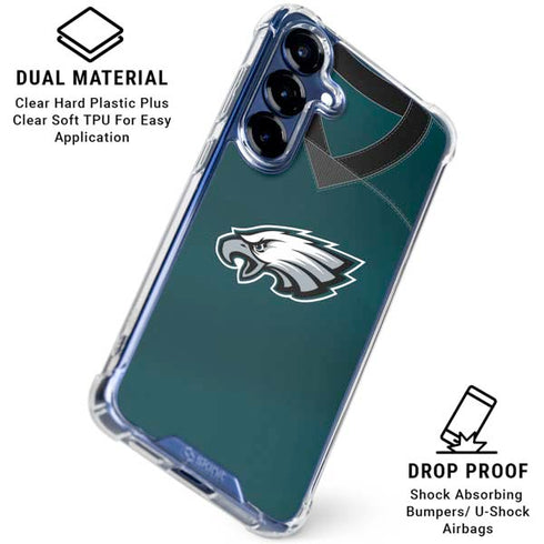 NFL Philadelphia Eagles Team Jersey Galaxy S25 Plus Clear Case