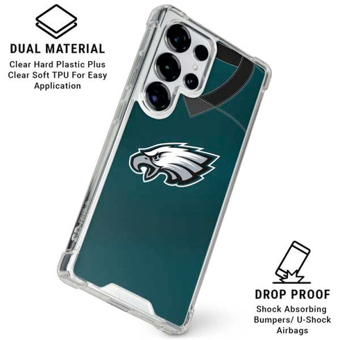 NFL Philadelphia Eagles Team Jersey Galaxy S25 Ultra Clear Case