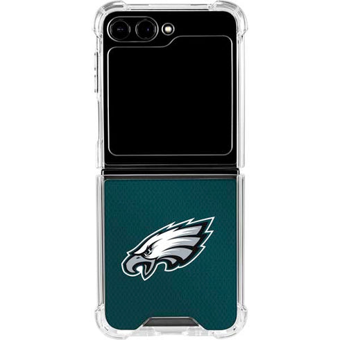 NFL Philadelphia Eagles Team Jersey Galaxy Z Flip6 Clear Case