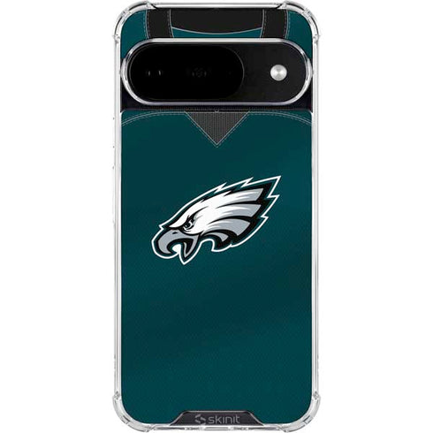 NFL Philadelphia Eagles Team Jersey Google Pixel 10 Clear Case