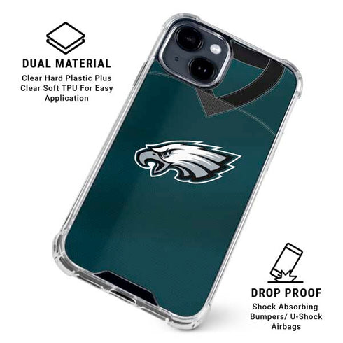 NFL Philadelphia Eagles Team Jersey iPhone 15 Clear Case