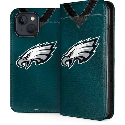 NFL Philadelphia Eagles Team Jersey iPhone 15 Plus Folio Case