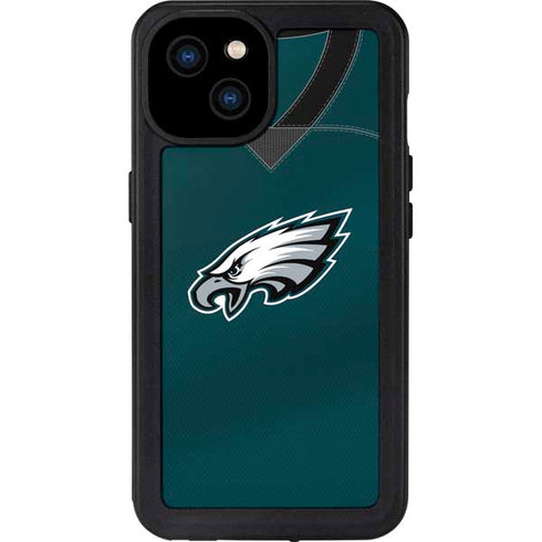 NFL Philadelphia Eagles Team Jersey iPhone 15 Plus Waterproof Case