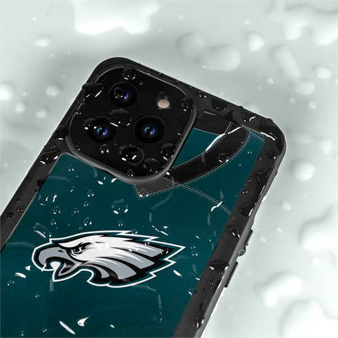 NFL Philadelphia Eagles Team Jersey iPhone 15 Pro Waterproof Case