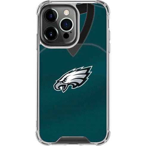 NFL Philadelphia Eagles Team Jersey iPhone 16 Pro Clear Case