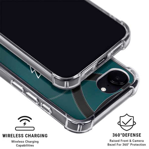 NFL Philadelphia Eagles Team Jersey iPhone 16e Clear Case
