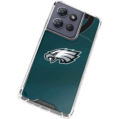 NFL Philadelphia Eagles Team Jersey Moto G 5G (2025) Clear Case