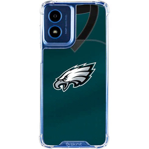 NFL Philadelphia Eagles Team Jersey Moto G Play 4G (2024) Clear Case