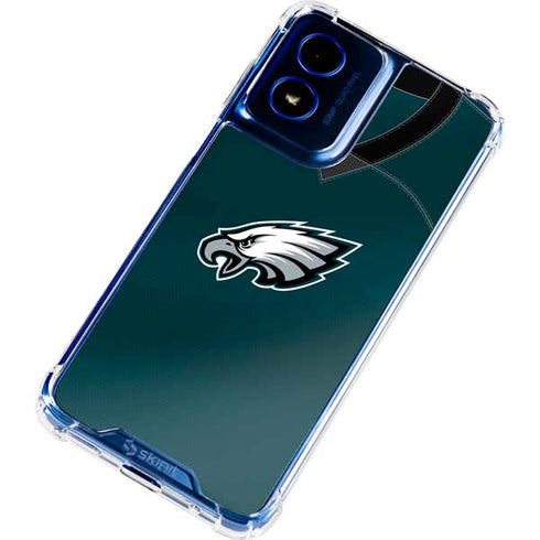 NFL Philadelphia Eagles Team Jersey Moto G Play 4G (2024) Clear Case